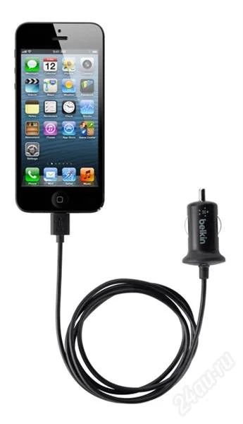 Лот: 2594079. Фото: 1. Aвтозарядка Belkin 2.1А для iPhone... Зарядные устройства, блоки питания, адаптеры сетевые для смартфонов