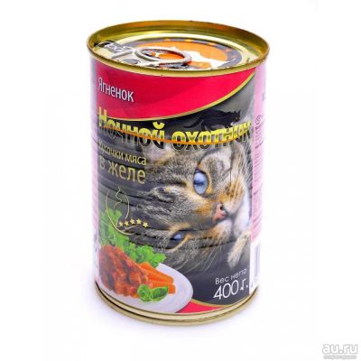 Лот: 16012329. Фото: 1. Консервы для кошек Ночной Охотник... Корма