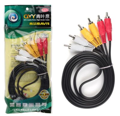 Лот: 12752760. Фото: 1. Кабель 3 RCA - 3 RCA 1.5 м. Шнуры, кабели, разъёмы