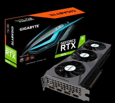 Лот: 18031594. Фото: 1. Gigabyte GeForce RTX 3070 Eagle... Видеокарты