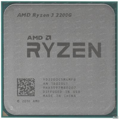 Лот: 15470331. Фото: 1. Процессор AMD Ryzen 3 2200 radeon... Процессоры