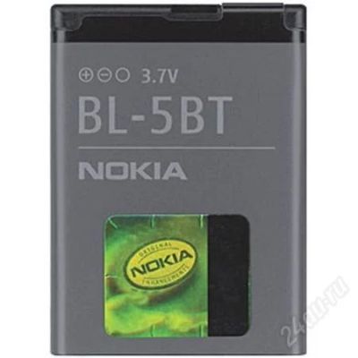 Лот: 2418000. Фото: 1. АКБ Nokia BL-5BT- новый, гарантия... Аккумуляторы