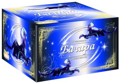 Лот: 4670528. Фото: 1. Батарея салютов "багира" 100 залпов... Фейерверки, салюты, пиротехника