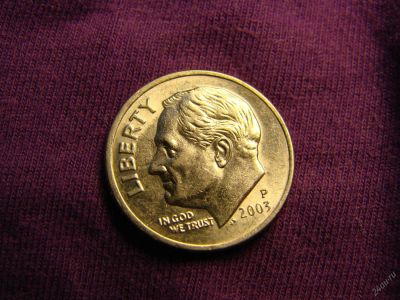 Лот: 2969571. Фото: 1. 1 дайм (10 центов) 2003, США... Америка