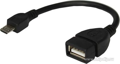 Лот: 22147951. Фото: 1. OTG шнур microUSB(M)-->USB(F). Дата-кабели, переходники