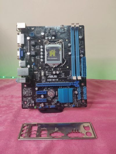 Лот: 23454232. Фото: 1. Мат. плата H61M-K mATX/LGA1155... Материнские платы