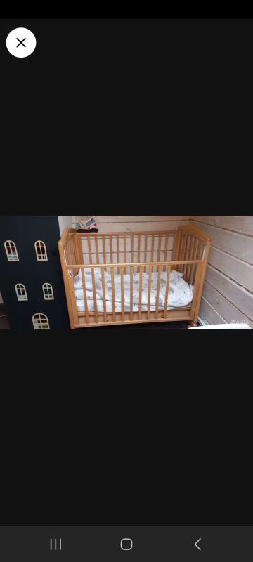 Лот: 20110533. Фото: 1. Кроватка детская гандулян. Детские кровати и кроватки