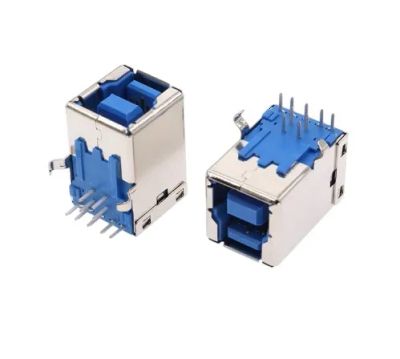 Лот: 25531241. Фото: 1. Гнездо USB-B 3.0 90° на плату. Разъёмы