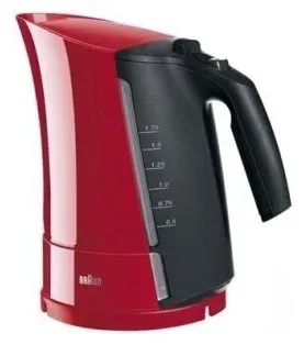 Лот: 10956751. Фото: 1. Электрочайник Braun WK 300 красный. Чайники, кофемашины, кулеры