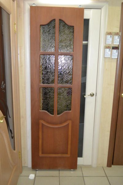 Лот: 3993102. Фото: 1. Дверь шпон ВФД 2ДО орех 600*2000... Двери межкомнатные