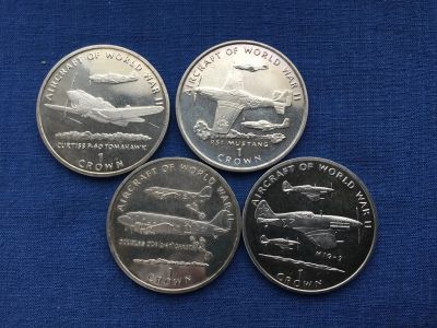 Лот: 24847067. Фото: 1. Остров Мэн 1995 год 1 крона. Самолеты... Великобритания и острова