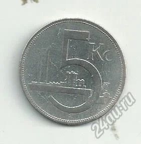 Лот: 5814737. Фото: 1. Чехословакия монета 5 крон 1932... Европа