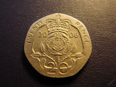 Лот: 5674692. Фото: 1. 20 пенсов 2006 год , Соединённое... Великобритания и острова
