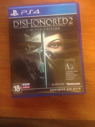 Лот: 9171177. Фото: 1. Диск Dishonored 2 PS4. Игры для консолей