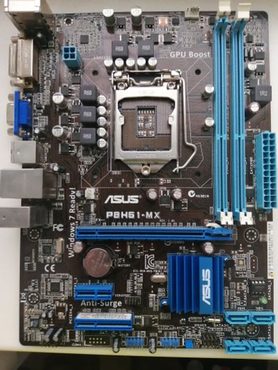 Лот: 15613647. Фото: 1. Asus P8H61-mx. Материнские платы