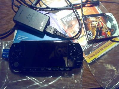 Лот: 137754. Фото: 1. PSP Slim Черная. Игровые приставки, консоли