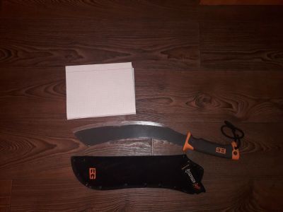 Лот: 15998025. Фото: 1. Мачете Gerber BEAR Grylls. Ножи, топоры