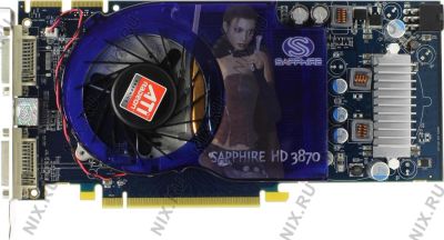 Лот: 9983173. Фото: 1. Sapphire Radeon HD 3870 512Мб... Видеокарты