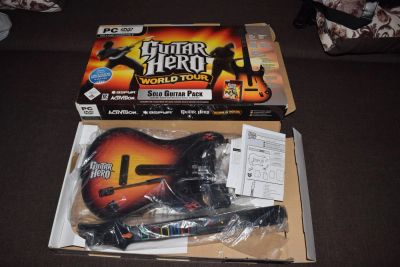 Лот: 8403332. Фото: 1. Беспроводная Гитара для PC Guitar... Аксессуары для игровых приставок, консолей, геймпады