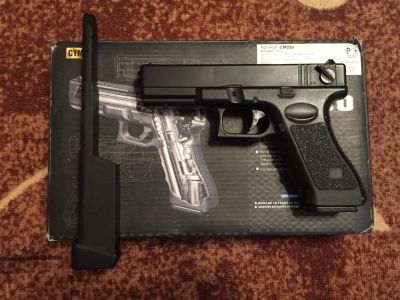 Лот: 11042565. Фото: 1. Glock 18c CYMA электропневматический... Пейнтбол, страйкбол