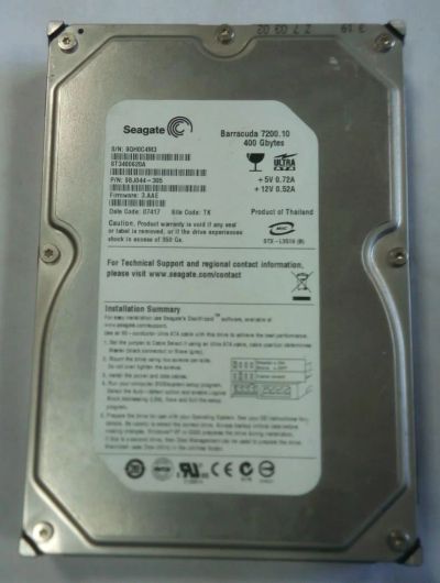 Лот: 8090974. Фото: 1. Жесткий диск IDE Seagate ST3400620A... Жёсткие диски (HDD)