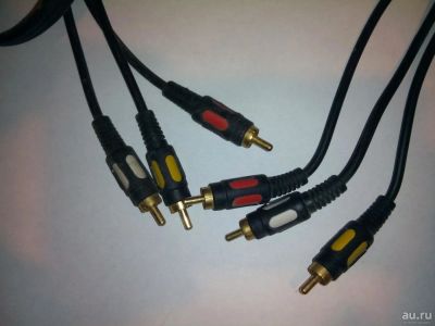 Лот: 8574592. Фото: 1. Шнур 3RCA-3RCA тюльпан-тюльпан... Шнуры, кабели, разъёмы