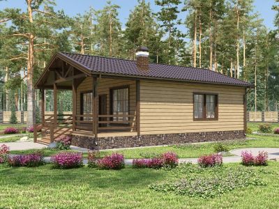 Лот: 11862668. Фото: 1. Каркасный дом 64 м2+ терраса 20м2... Срубы, бани, дома