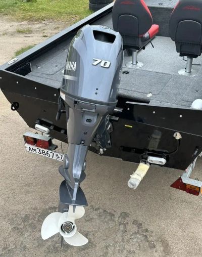Лот: 25650091. Фото: 1. 4х-тактный лодочный мотор YAMAHA... Лодочные моторы