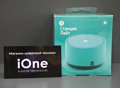 Лот: 24990246. Фото: 1. Яндекс Станция Лайт Зелёная (Новая... Умные колонки