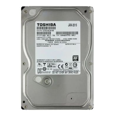 Лот: 15457248. Фото: 1. Жесткий диск 1ТБ. Toshiba dt01aca100. Жёсткие диски (HDD)