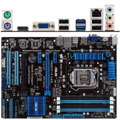 Лот: 12655872. Фото: 1. ASUS P8Z77-V LX2 LGA1155 Z77 2xPCI-E... Материнские платы