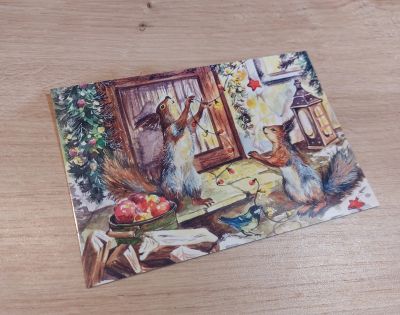 Лот: 19701012. Фото: 1. Новогодняя открытка. Новый год... Открытки, конверты