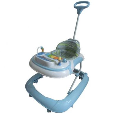 Лот: 8641579. Фото: 1. Ходунки Babyton (голубые) с ручкой. Ходунки, прыгунки, качели