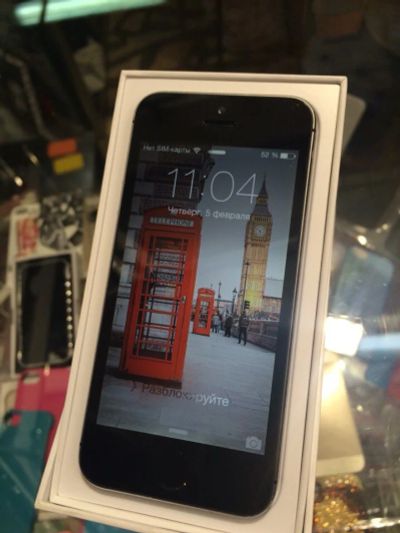 Лот: 5054873. Фото: 1. apple iPhone 5s 16gb space grey. Смартфоны