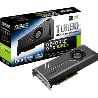 Лот: 11130596. Фото: 1. Видеокарта Asus TURBO 1080ti 11GB... Видеокарты