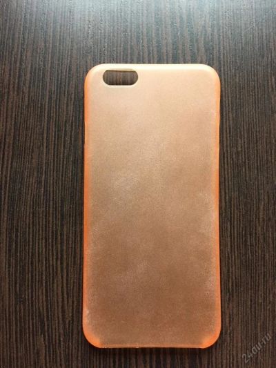 Лот: 5651732. Фото: 1. Чехол для iPhone 6 тонкий Оранжевый. Чехлы, бамперы