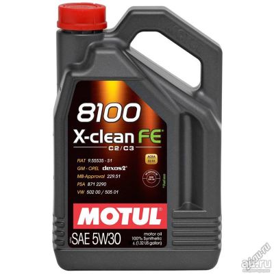 Лот: 13639431. Фото: 1. MOTUL 8100 X-clean FE 5W-30, 4... Масла, жидкости
