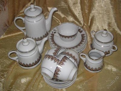 Лот: 1772444. Фото: 1. Чайный сервиз. Сервизы, наборы посуды