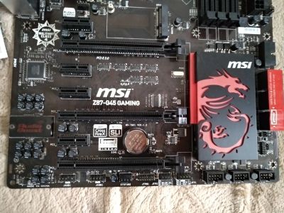 Лот: 15505553. Фото: 1. Мать MSI Z87-G45 Gaming - PCI... Материнские платы