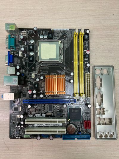 Лот: 19147973. Фото: 1. Материнская плата ASUS P5KPL-AM... Материнские платы