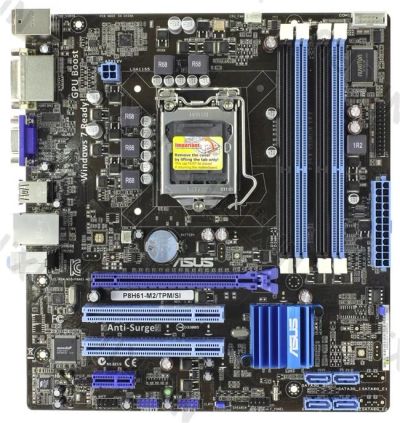 Лот: 10901446. Фото: 1. Материнская плата ASUS P8H61-M2... Материнские платы