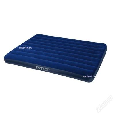Лот: 74735. Фото: 1. Надувной матрас INTEX + насос. Палатки, тенты