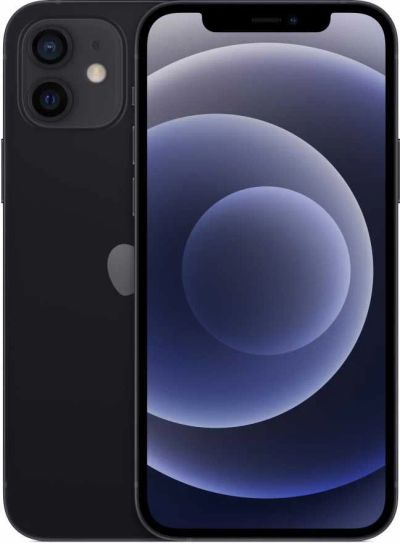 Лот: 16772838. Фото: 1. Apple iPhone 12, 128 ГБ, черный. Смартфоны