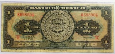 Лот: 20983451. Фото: 1. Мексика 1 песо 1959. Америка