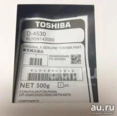Лот: 18496881. Фото: 1. Девелопер Toshiba D-4530 ( 6LH59142000... Картриджи, расходные материалы