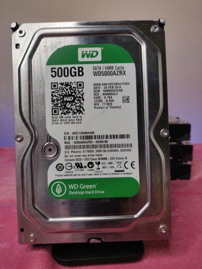 Лот: 23377812. Фото: 1. HDD 500Gb/WD Green/SATA3/3,5... Жёсткие диски (HDD)
