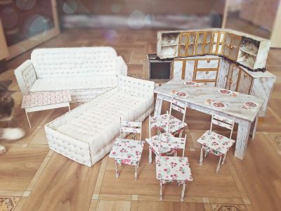Лот: 15860153. Фото: 1. Кукольная мебель ручной работы... Куклы и аксессуары