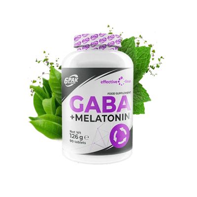 Лот: 18820313. Фото: 1. 6PAK Gaba + Melatonin 90 таб. Спортивное питание, витамины
