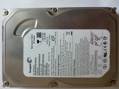 Лот: 9219991. Фото: 1. HDD 80Gb IDE Seagate Barracuda... Жёсткие диски