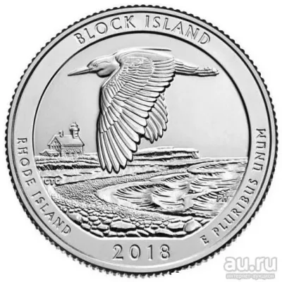 Лот: 19429039. Фото: 1. США 25 центов 2018 года. 45 монета... Америка